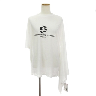 ダブルスタンダードクロージング(DOUBLE STANDARD CLOTHING)のダブルスタンダードクロージング ダブスタ カットソー 半袖 プリント 白 F(カットソー(半袖/袖なし))