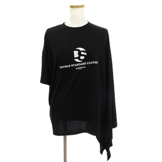ダブルスタンダードクロージング(DOUBLE STANDARD CLOTHING)のダブルスタンダードクロージング ダブスタ カットソー 半袖 プリント 黒 F(カットソー(半袖/袖なし))