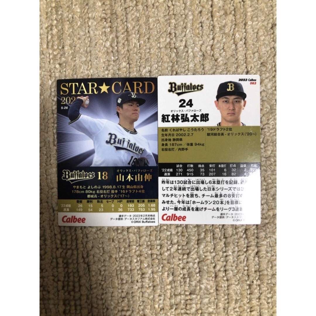 オリックス・バファローズ(オリックスバファローズ)のプロ野球カード エンタメ/ホビーのトレーディングカード(シングルカード)の商品写真