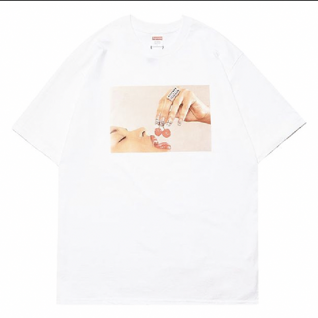 チェリーTeeサイズSupream チェリー  Tee white Large