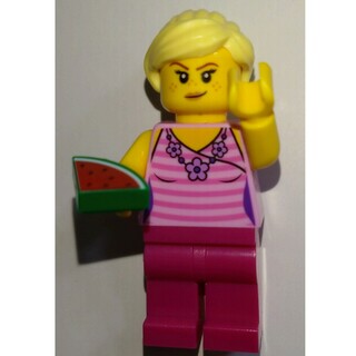 レゴ(Lego)のレゴミニフィグ　夏服の女性(知育玩具)