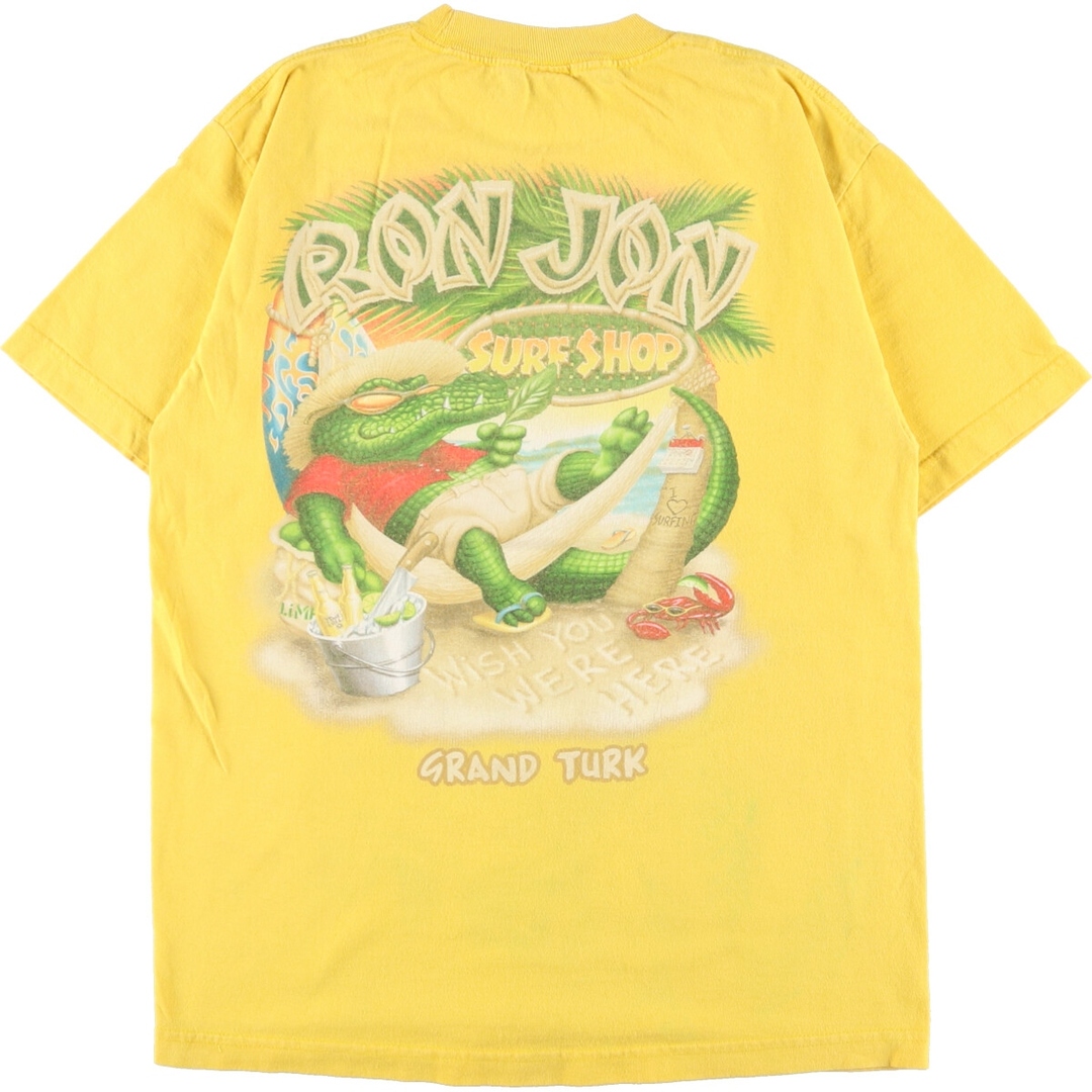 古着 ロンジョン RON JON バックプリント サーフ スケートTシャツ メンズM /eaa364464 メンズのトップス(Tシャツ/カットソー(半袖/袖なし))の商品写真