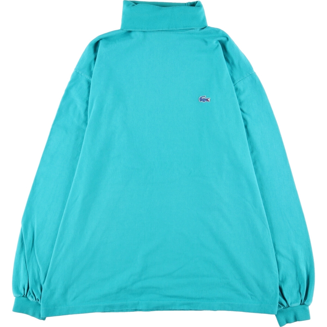 80年代 ラコステ LACOSTE IZOD タートルネック ロングTシャツ ロンT メンズL ヴィンテージ /eaa363639