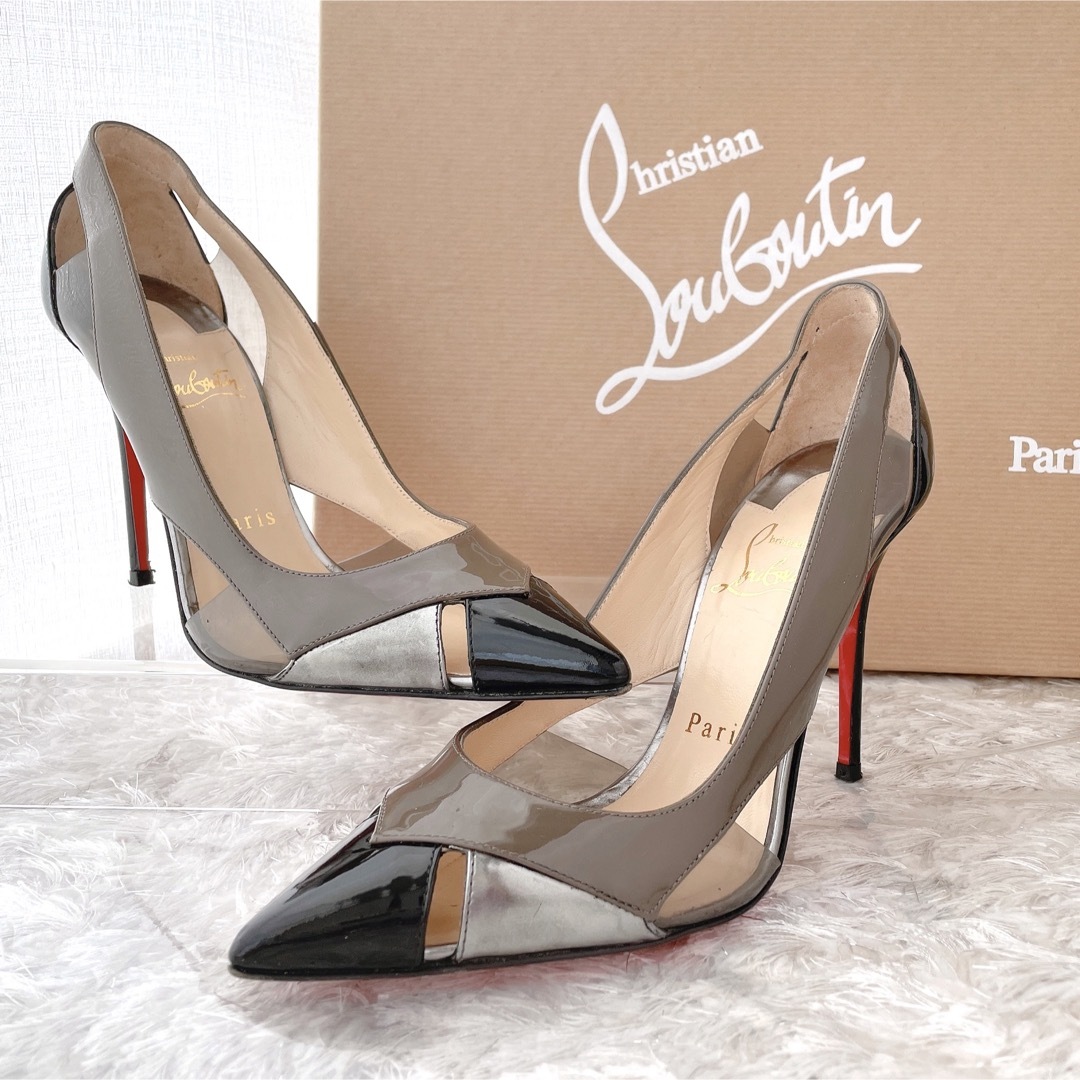 Christian Louboutin(クリスチャンルブタン)のクリスチャンルブタン　ポイントトゥ　ハイヒール　サンダル　パンプス　靴　美品 レディースの靴/シューズ(ハイヒール/パンプス)の商品写真