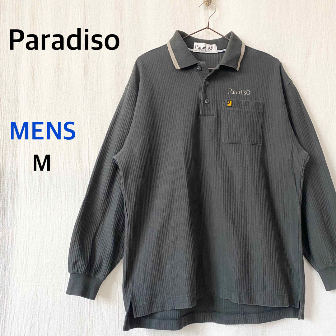 Paradiso(パラディーゾ)のParadiso パラディーゾ　メンズ　長袖　ポロシャツ　トップス メンズのトップス(ポロシャツ)の商品写真