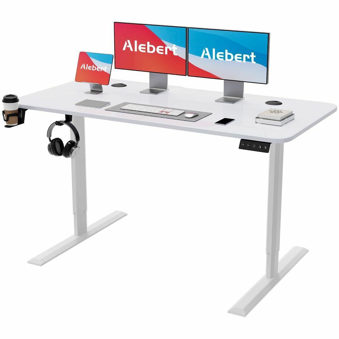 Alebert 電動式スタンディングデスク 電動昇降デスク メーカー一年昇降デス