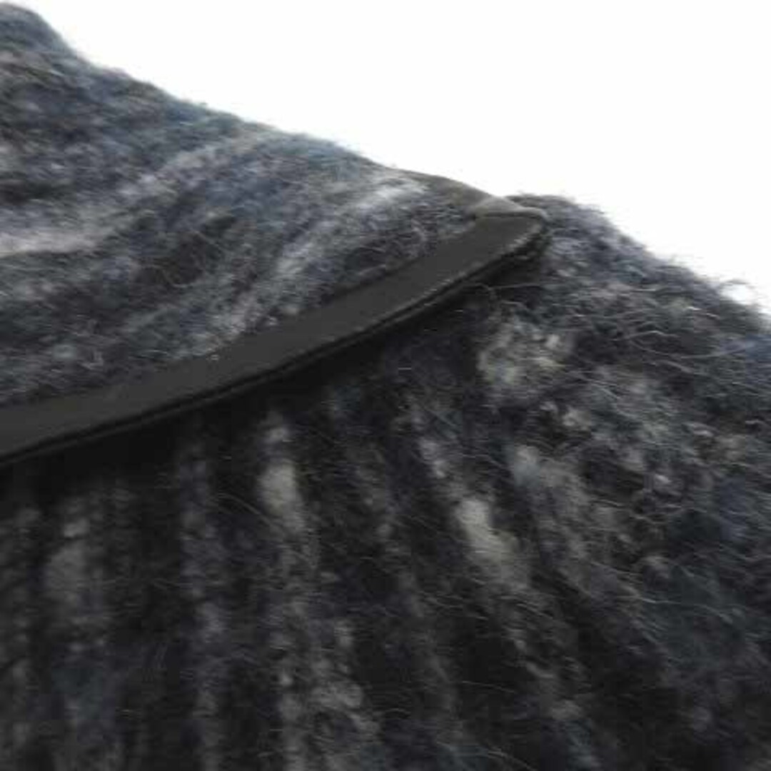VIAGGIO BLU - ビアッジョブルー コート ツイード調 シャギー 起毛 青