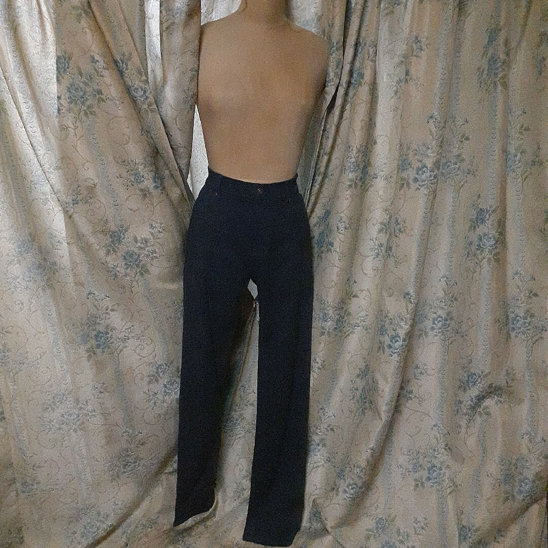 紺スキニーパンツLサイズ97cm長め レディースのパンツ(スキニーパンツ)の商品写真