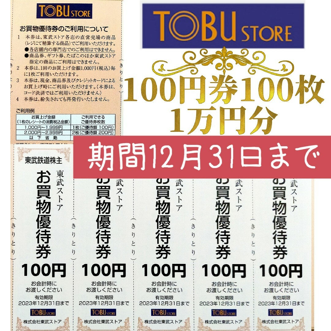 東武　お買い物券　1万円分