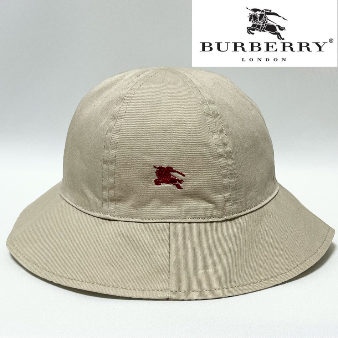 BURBERRY(バーバリー)の【新品】BURBERRYキッズ③最強リバーシブルノバチェック×ナイトライダーロゴ キッズ/ベビー/マタニティのこども用ファッション小物(帽子)の商品写真