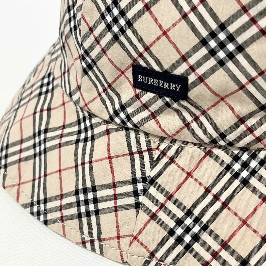 BURBERRY(バーバリー)の【新品】BURBERRYキッズ③最強リバーシブルノバチェック×ナイトライダーロゴ キッズ/ベビー/マタニティのこども用ファッション小物(帽子)の商品写真