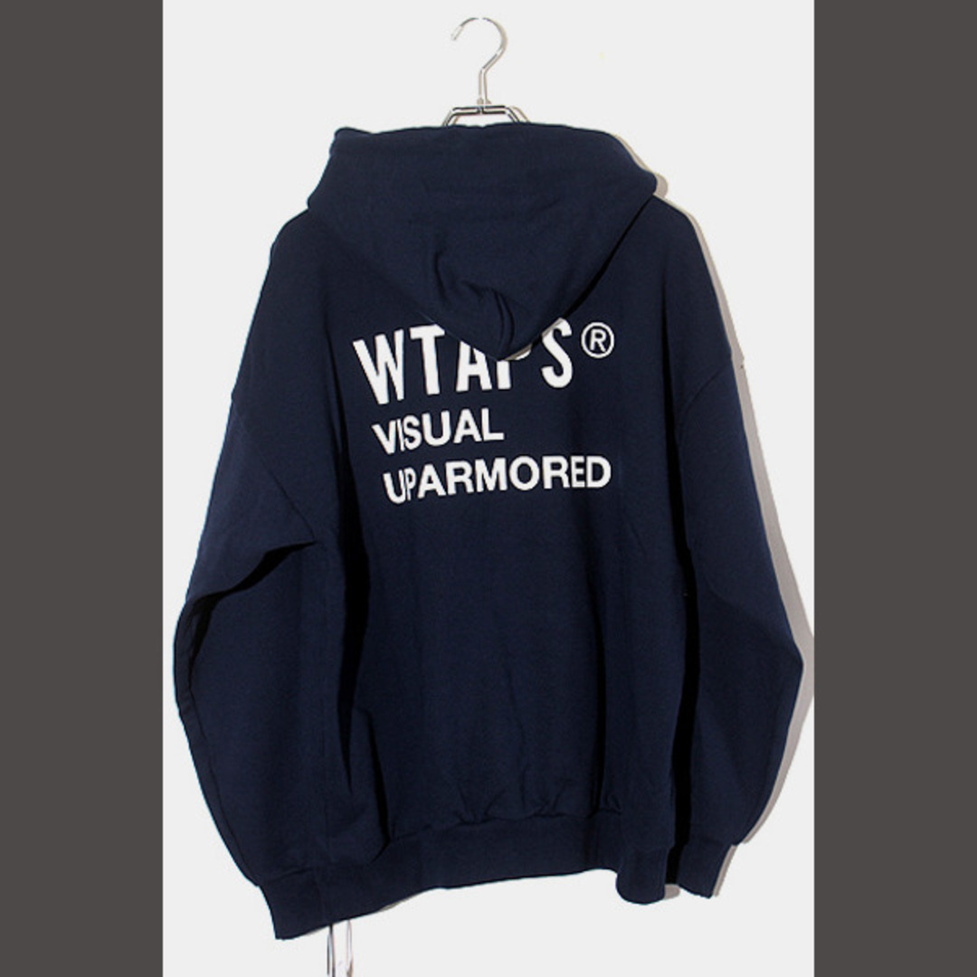 22AW WTAPS VISUAL UPARMORED HOODY 2 NAVY | www.fleettracktz.com