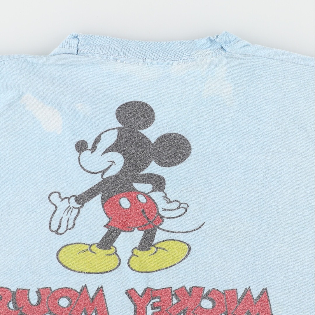 MICKEY MOUSE ミッキーマウス 両面プリント カットオフ ノースリーブ キャラクタープリントTシャツ メンズM /eaa364540 4