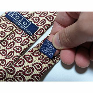 美品 希少 最初期ポロラルフローレン ネクタイ 圧倒的な英国手染めの