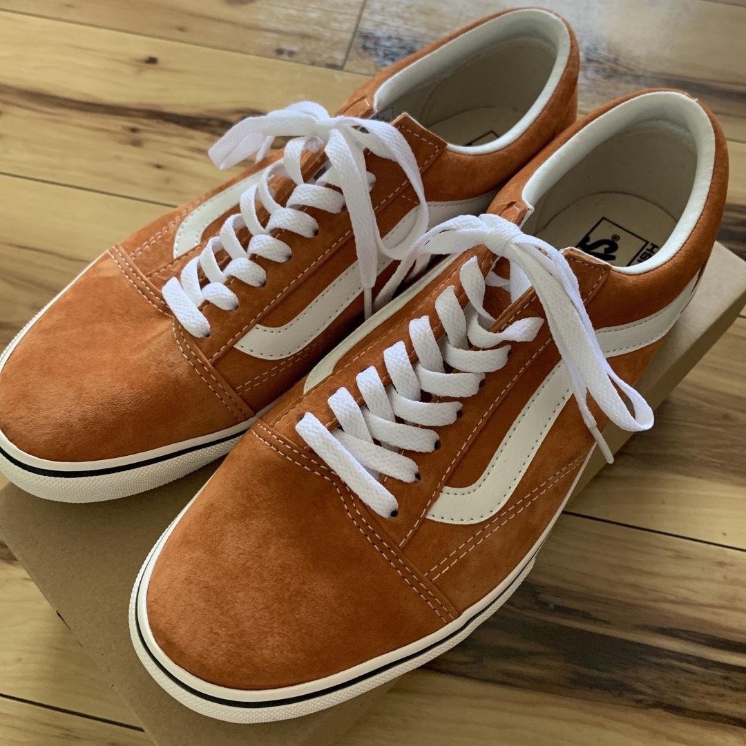 VANS(ヴァンズ)の28cm  VANS　靴　オレンジ   未使用品 メンズの靴/シューズ(スニーカー)の商品写真