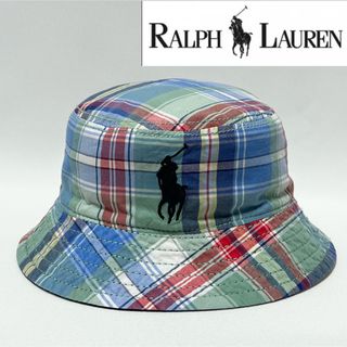 ポロラルフローレン(POLO RALPH LAUREN)の【新品】Polo Ralph Lauren ②BIGポニーロゴリバーシブルハット(帽子)