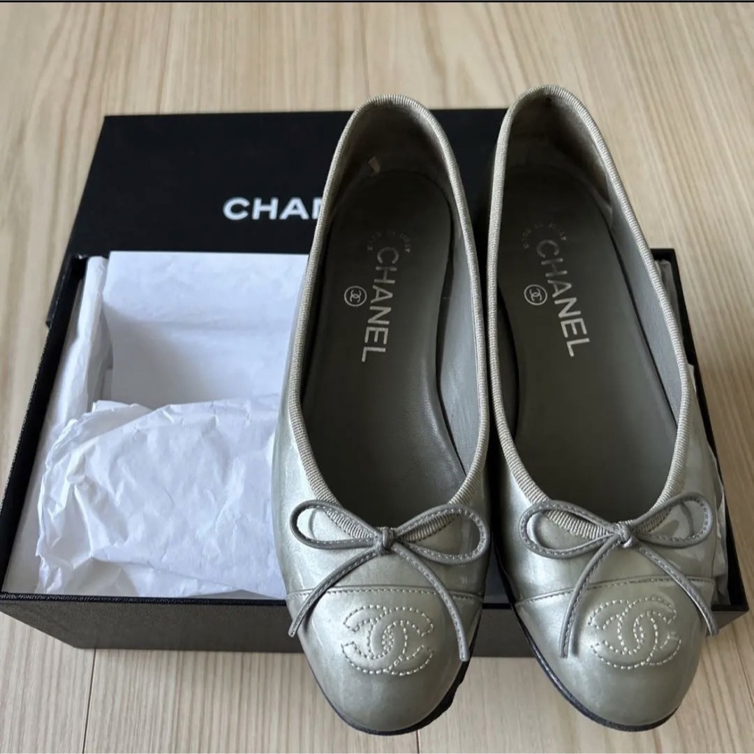 CHANEL - CHANEL バレリーナシューズ エナメル 35.5の通販 by brise