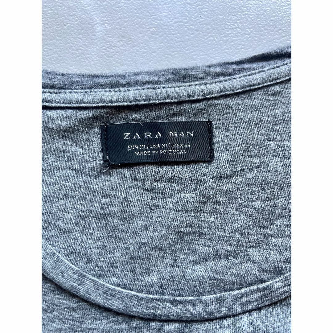 ZARA(ザラ)のZARAMAN　ロング丈Tシャツ　日本未入荷　レイヤー　ストリート　 メンズのトップス(Tシャツ/カットソー(半袖/袖なし))の商品写真