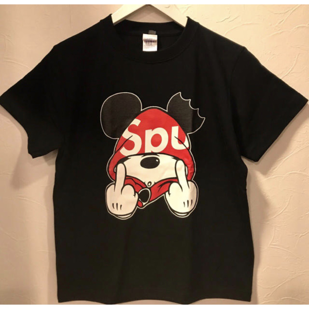 男女兼用 フードFUCK 悪ミッキー Tシャツ(黒)の通販 by アナゴ 男女兼用 フードFUCK 悪ミッキー Tシャツ(黒)の通販 by アナゴ