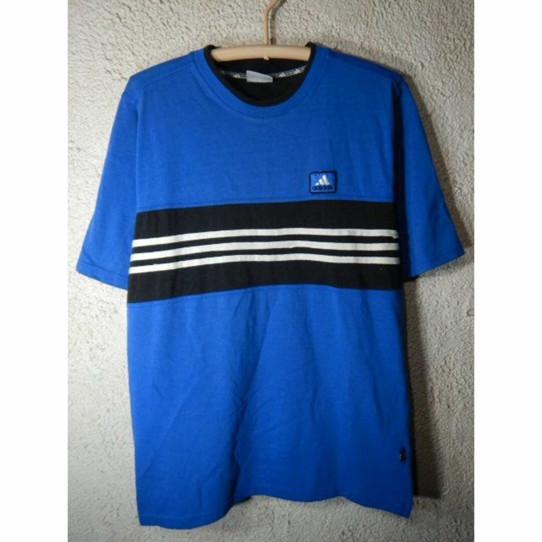 adidas(アディダス)のo6825　アディダス　ビンテージ　半袖　tシャツ　ボーダー　デザイン メンズのトップス(Tシャツ/カットソー(半袖/袖なし))の商品写真