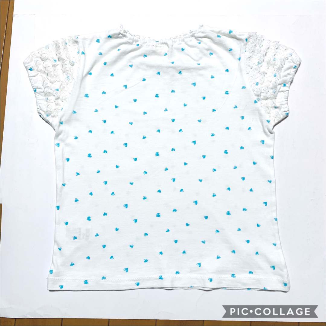 HusHush(ハッシュアッシュ)の☆ハッシュアッシュ パフ袖Tシャツ☆130cm キッズ/ベビー/マタニティのキッズ服女の子用(90cm~)(Tシャツ/カットソー)の商品写真