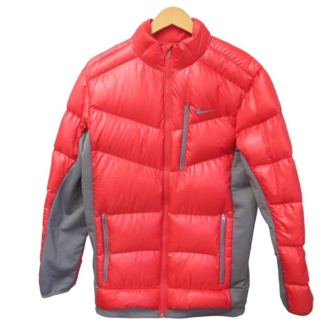 ナイキゴルフ ダウンジャケット コート ジップアップ ブルゾン 長袖 赤 M メンズのジャケット/アウター(ダウンジャケット)の商品写真