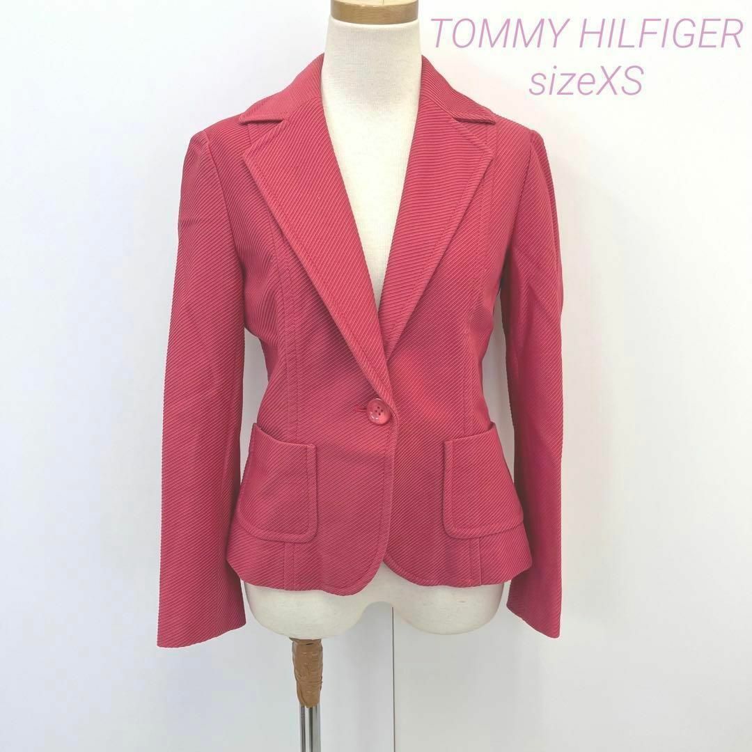 TOMMY HILFIGER(トミーヒルフィガー)のTOMMY HILFIGER レディース　春　ジャケット　size 0日本製 レディースのジャケット/アウター(テーラードジャケット)の商品写真