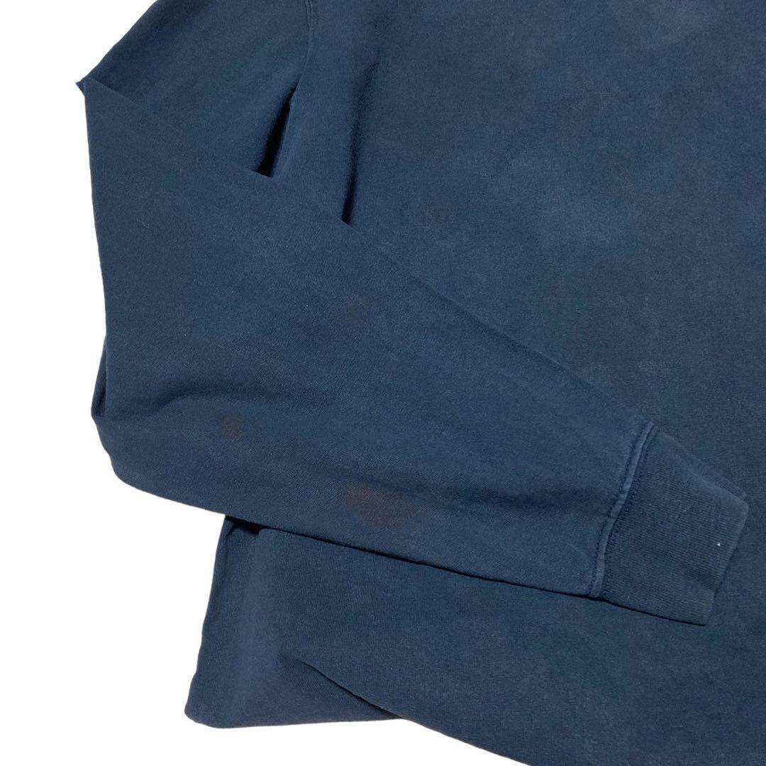 carhartt(カーハート)のCarhartt カーハート ネイビー ロンT サイドプリント古着シンプル メンズのトップス(Tシャツ/カットソー(七分/長袖))の商品写真