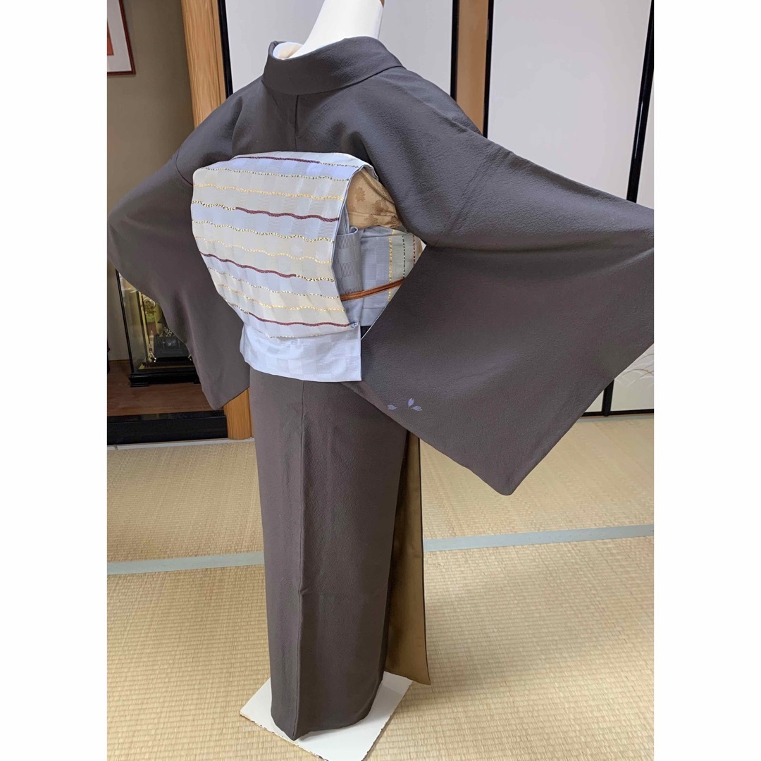 正絹 ジュサブロウ着物 名古屋帯2点セット