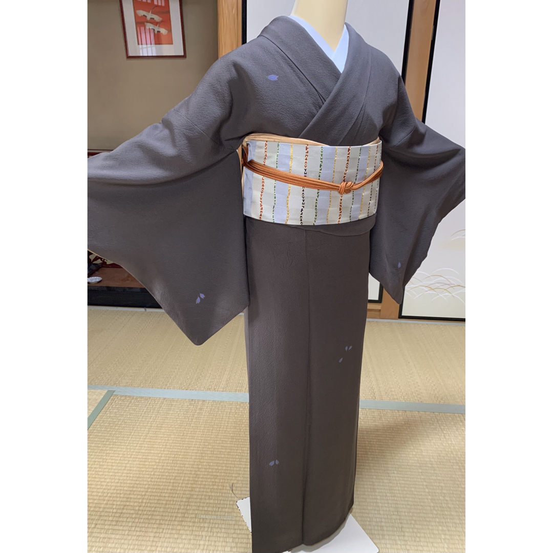 正絹 ジュサブロウ着物 名古屋帯2点セット