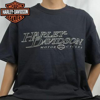 ハーレーダビッドソン(Harley Davidson)のハーレーダビッドソン Tシャツ 両面ロゴ ドクロ ブラック(Tシャツ/カットソー(半袖/袖なし))