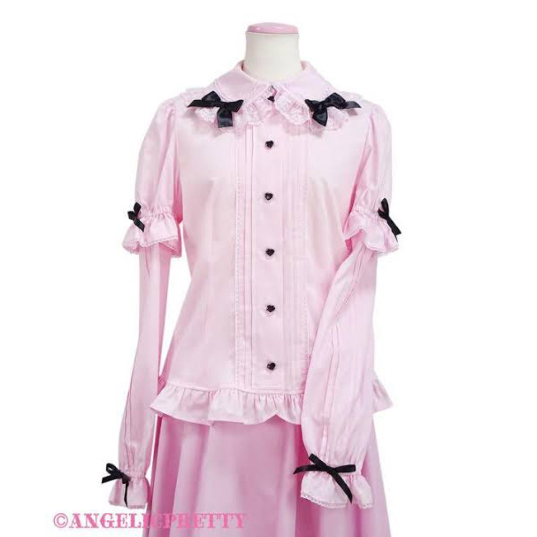 Angelic Pretty シンプルピンタック付け袖ブラウス - シャツ/ブラウス ...