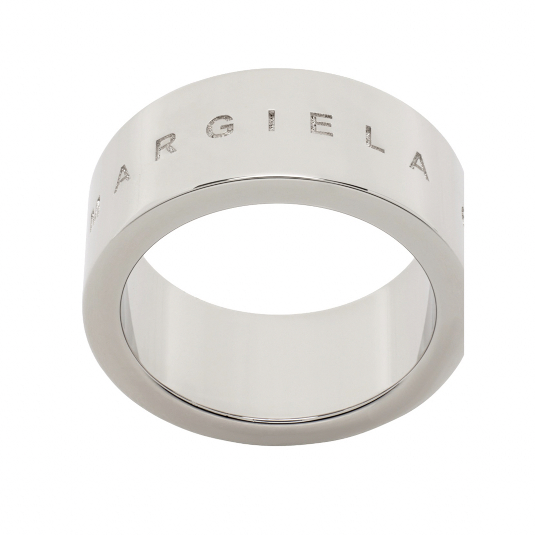 5新品 メゾン マルジェラ MM6 ブランドロゴ リング シルバー 指輪