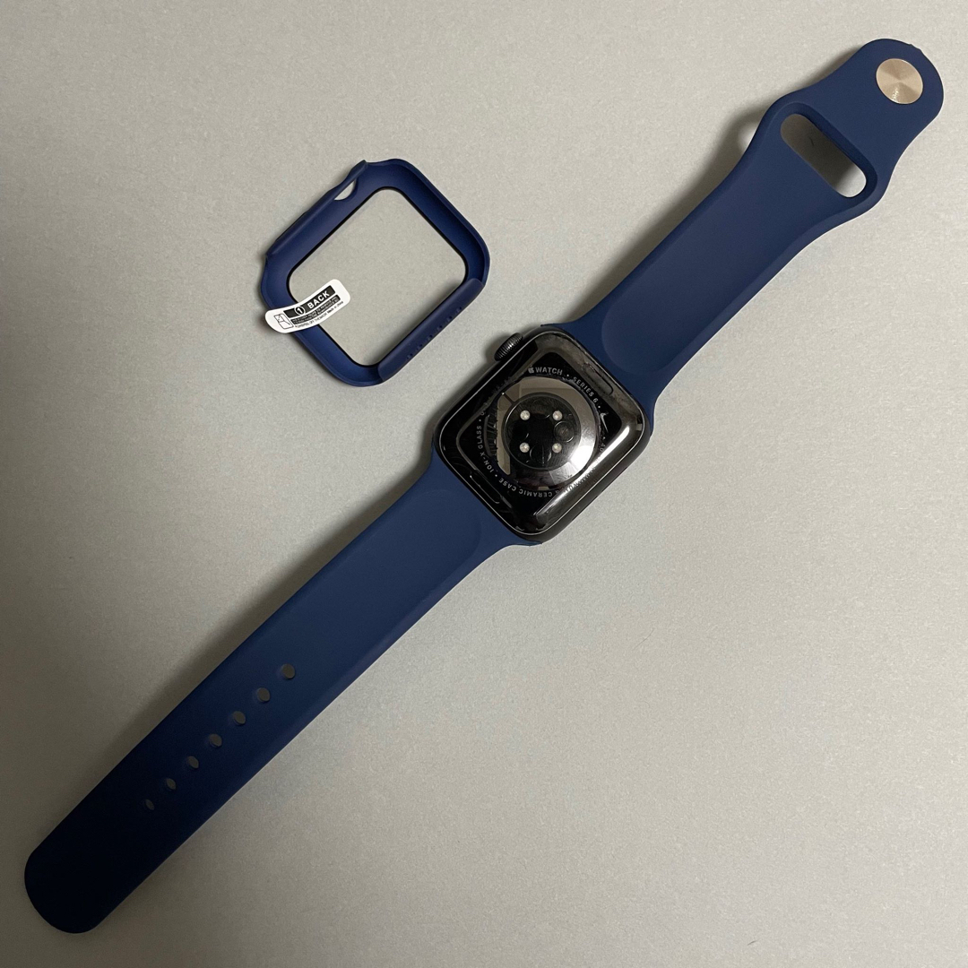 Apple Watch(アップルウォッチ)のAppleWatch 7 アップルウォッチ バンド S/M 41mm ネイビー メンズの時計(ラバーベルト)の商品写真