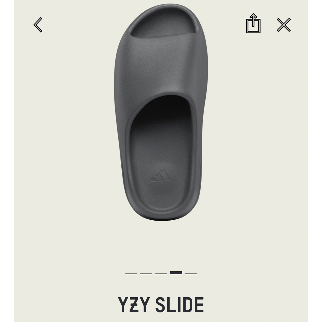 adidas YEEZY Slide Slate Grey スレートグレー