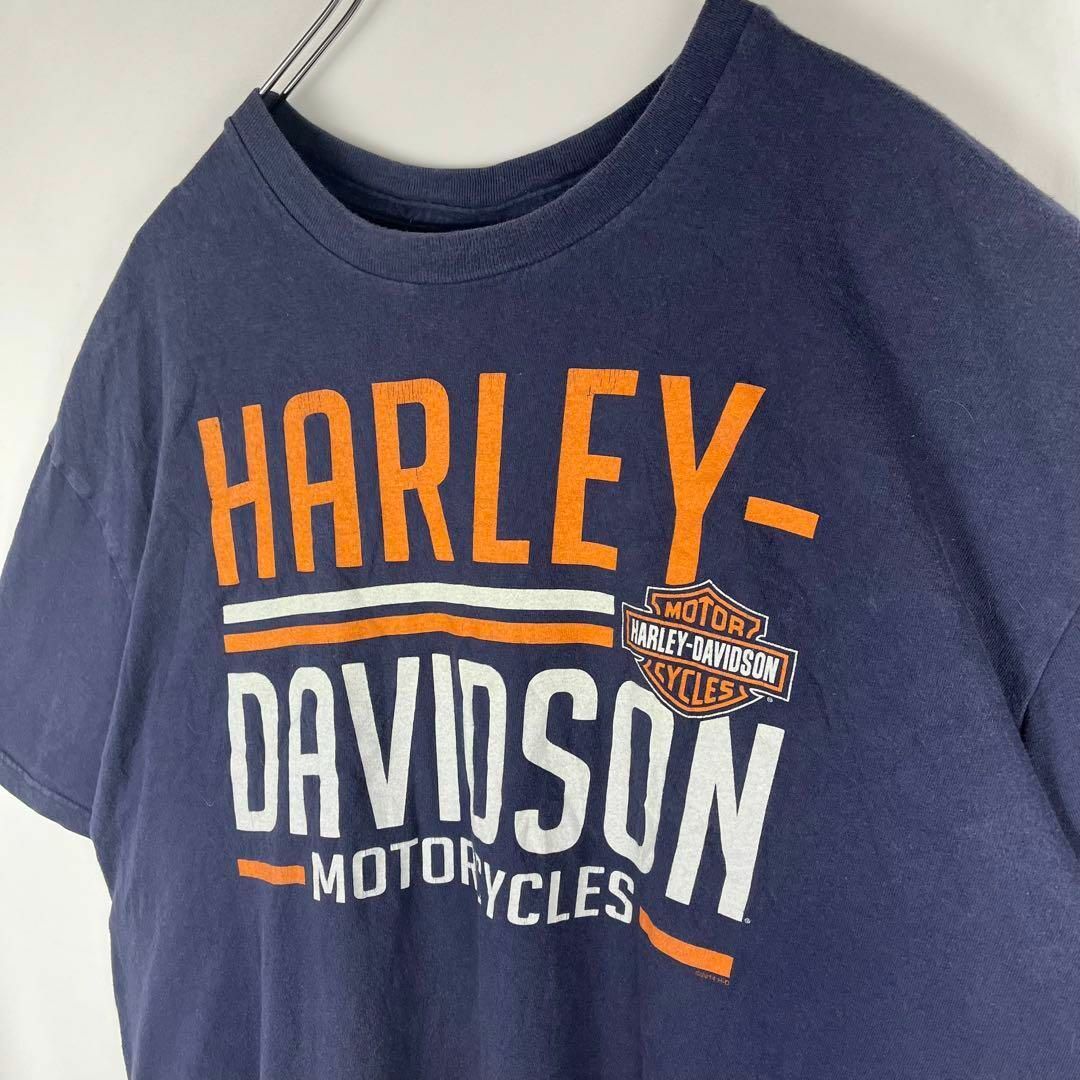 Harley Davidson(ハーレーダビッドソン)のハーレーダビッドソン Tシャツ ネイビー グランドアイランド メンズのトップス(Tシャツ/カットソー(半袖/袖なし))の商品写真