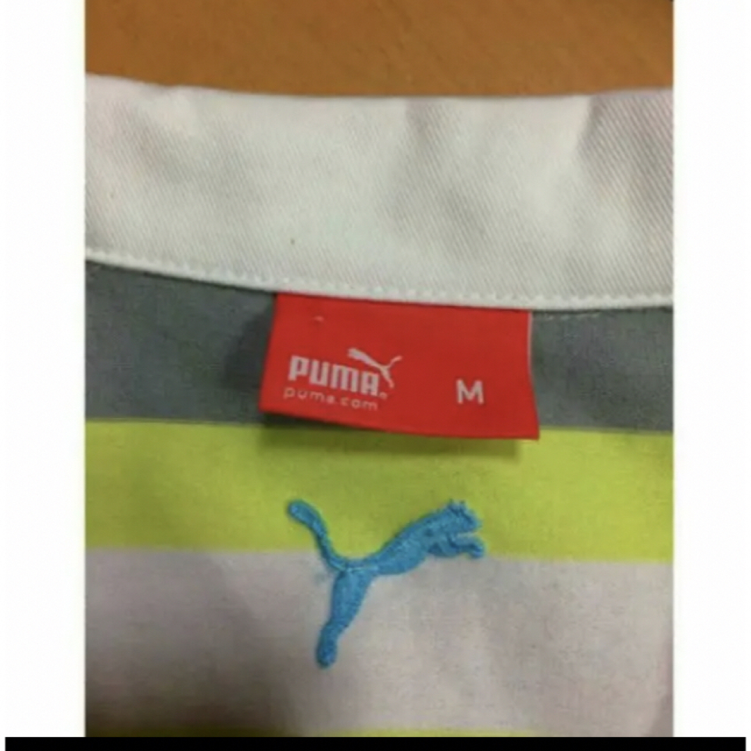 PUMA(プーマ)のPUMAボーダーコットンシャツ レディースのトップス(シャツ/ブラウス(半袖/袖なし))の商品写真