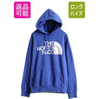 ザノースフェイス(THE NORTH FACE)のノースフェイス プリント スウェット フード パーカー M プルオーバー 裏起毛(パーカー)