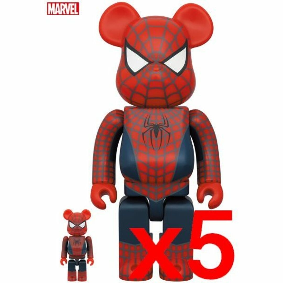 BE@RBRICK FRIENDLY SPIDER-MAN x5