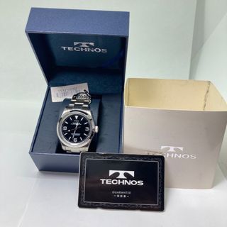 新品 TECHNOS テクノス オールステンレス メンズ腕時計 TSM208SB