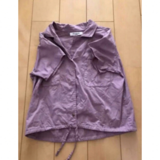 レトロガール(RETRO GIRL)の紫シャツ(シャツ/ブラウス(半袖/袖なし))