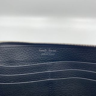 カミーユフォルネ 長財布 財布 レザー ラウンドファスナー 黒 ブラック