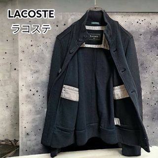 ラコステ(LACOSTE)のラコステ【 LACOSTE】 ドライビングブルゾン エルボーパッチ ブラック S(ブルゾン)