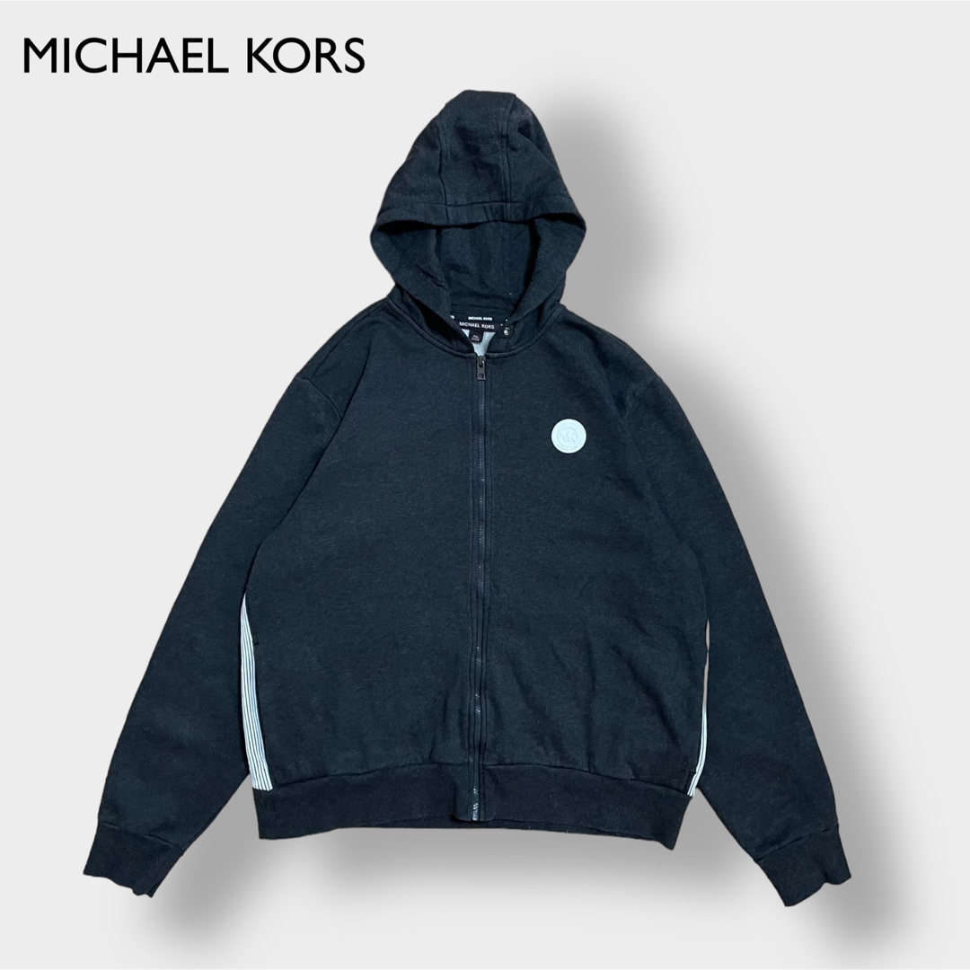 MICHAEL KORS ワンポイントロゴ ジップアップ パーカー 2XL 古着 | フリマアプリ ラクマ