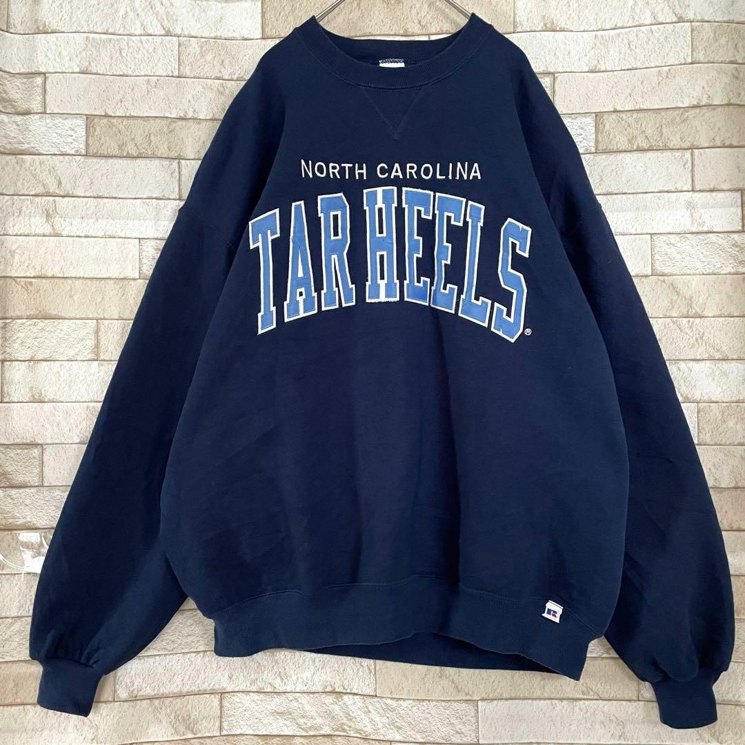 Russell Athletic - ラッセル スウェット 90s USA 刺繍 TARHEELS 裏 ...