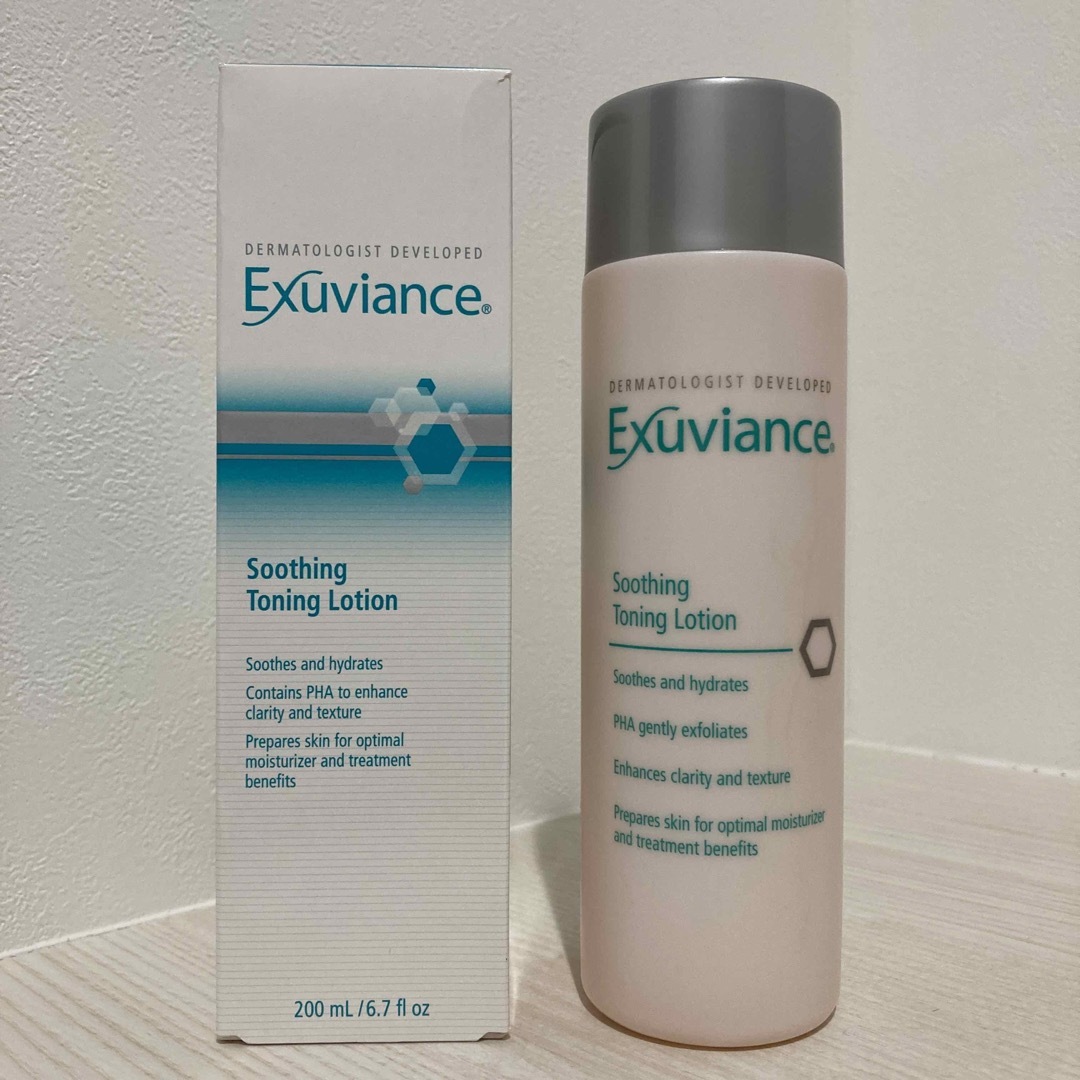 Exuviance(エクスビアンス)のエクスビアンス スージング・ローション  200ml  ⭐️ 新品未使用 コスメ/美容のスキンケア/基礎化粧品(化粧水/ローション)の商品写真