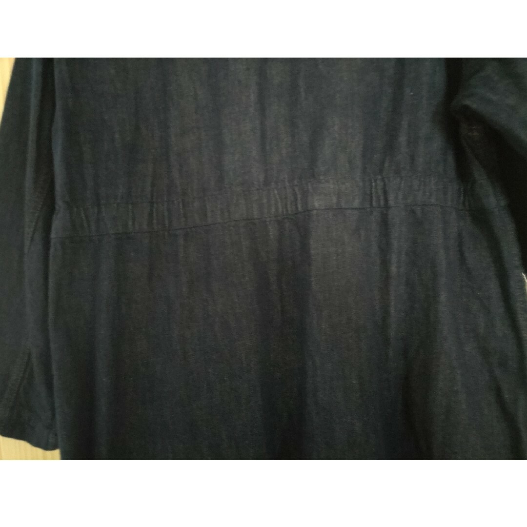 MACPHEE(マカフィー)のMACPHEE　ウォッシュドデニムダブルポケットシャツワンピース レディースのジャケット/アウター(ロングコート)の商品写真