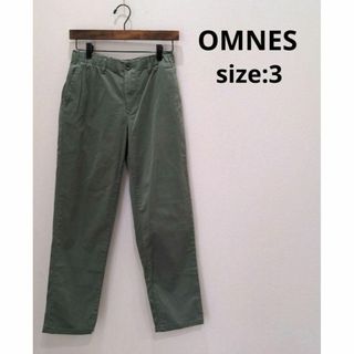 オムネス(OMNES)のOMNES オムネス チノストレッチリラックス テーパードパンツ ＸＬ グリーン(カジュアルパンツ)