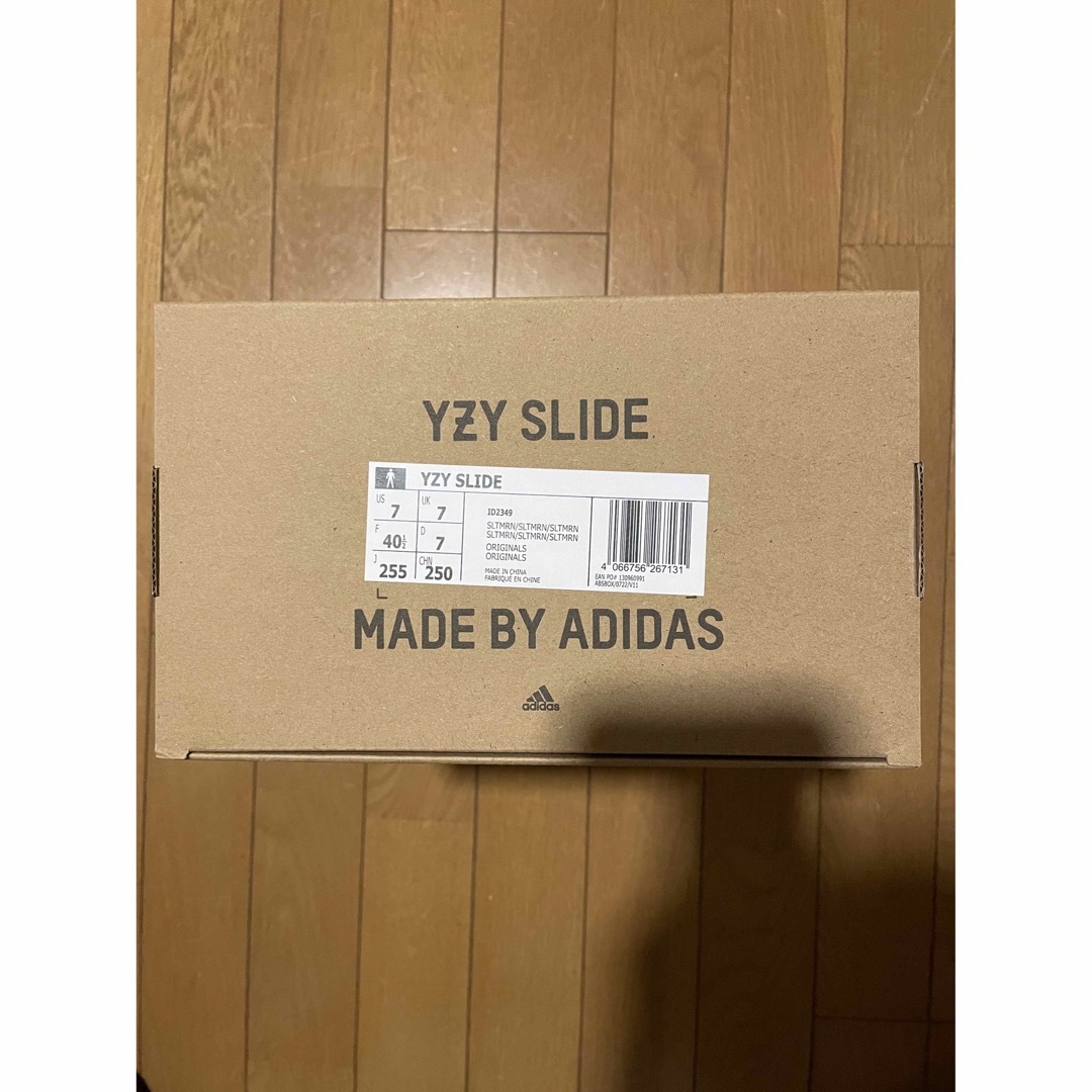 25.5cm adidas YEEZY SLIDE SLATE MARINE