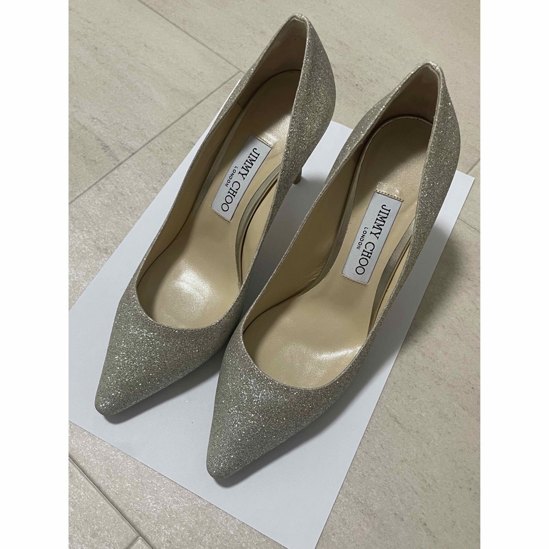 【美品】JIMMY CHOO ROMY 85 371/2 24.5